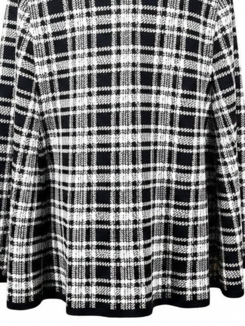 Skovhuss *Danish* Black Plaid Cotton Blend Leather Closure Cape - Picture 10 of 15